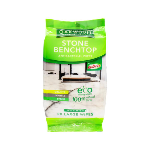 Oakwood Antibacterial Stone Bench Top Wipes 20 Pk