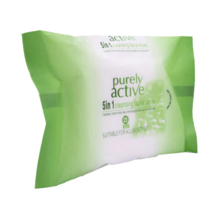 Purely Active Supreme Cleansing Facial Wipes 25 Pack