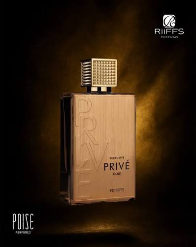 Riiffs Prive Exclusive Gold Eau De Parfum Cologne for Men 80ml