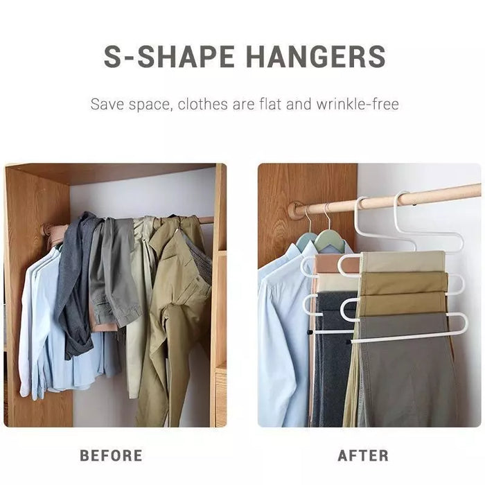 Space Saving Coat Hanger 5 Tier
