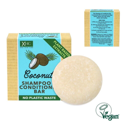 XHC Vegan Shampoo & Conditioner Bar - Coconut