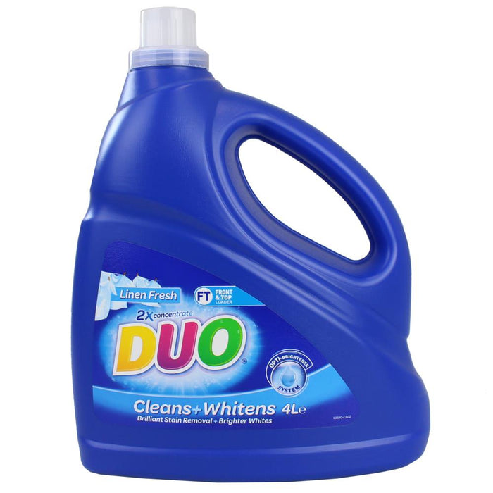 Duo Bulk Laundry Liquid 4 Litre - Cleans & Whitens Coastal Fresh