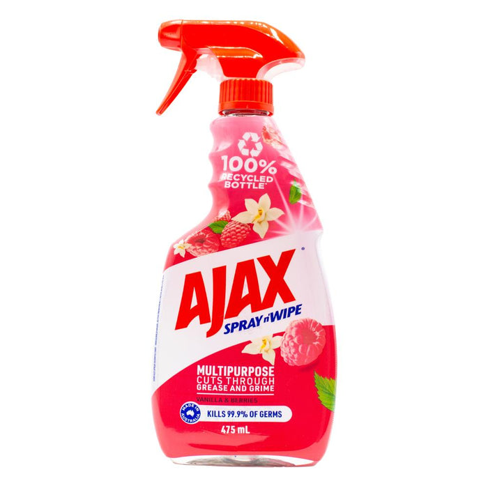 Ajax Spray N Wipe Divine Blends Vanilla & Berries 475ml