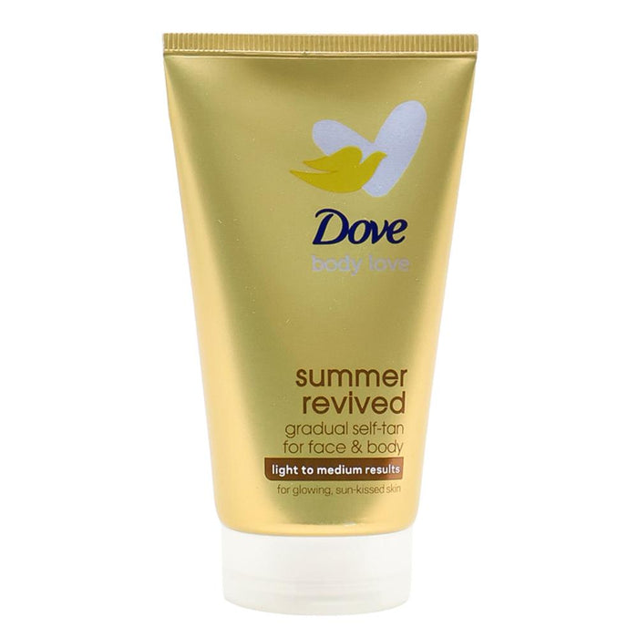 Dove Gradual Self Tan For Face And Body Body Love Summer Revive Light To Medium 75ml