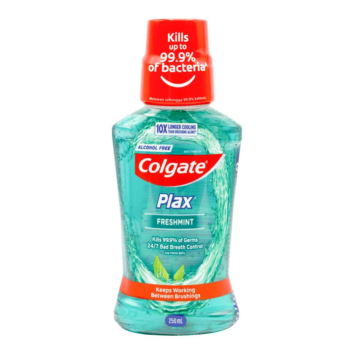 Colgate 250ml Plax Mouthwash Alcohol Free Fresh Mint