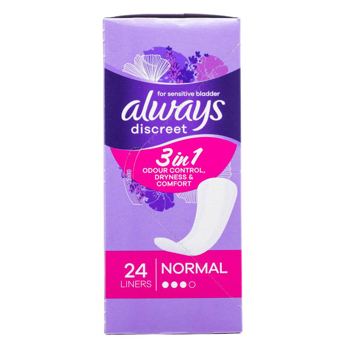 Always Discreet Liner Level 3 for Bladder Leaks 24 PK