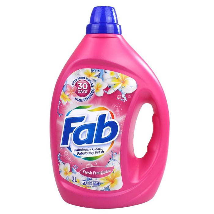 Fab Laundry Liquid 2 Litre - Frangipani