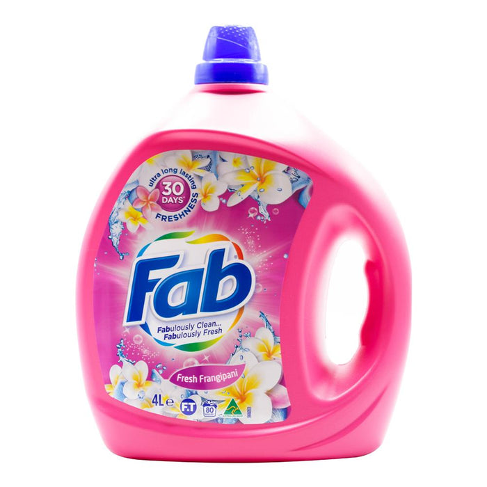 Fab Bulk 4 Litre Laundry Liquid Frangipani