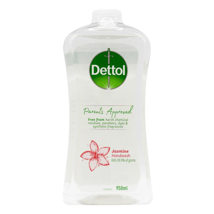 Dettol Hand Wash Jasmine Refill Parents Approved 950ml