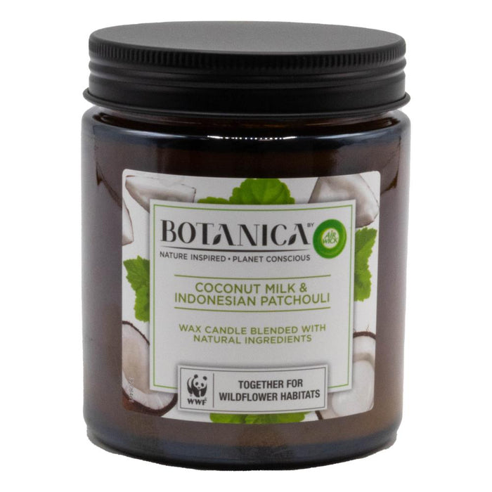 Air Wick Botanica Coconut Milk & Indonesian Patchouli Candle 205g