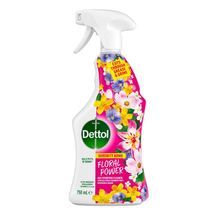 Dettol Large 750ml Multipurpose Cleaner Serenity Home Floral Power