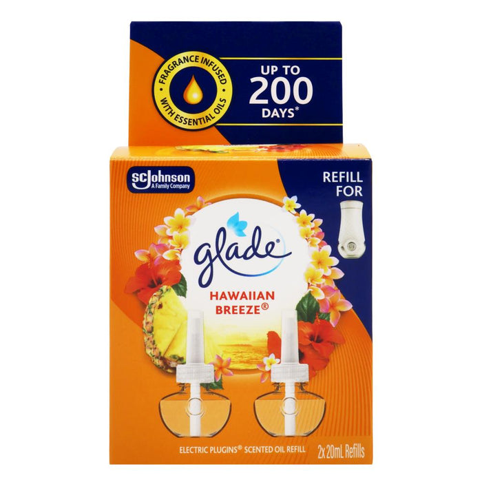 Glade Twin Pack Scented Oil Refill Hawaiian Breeze