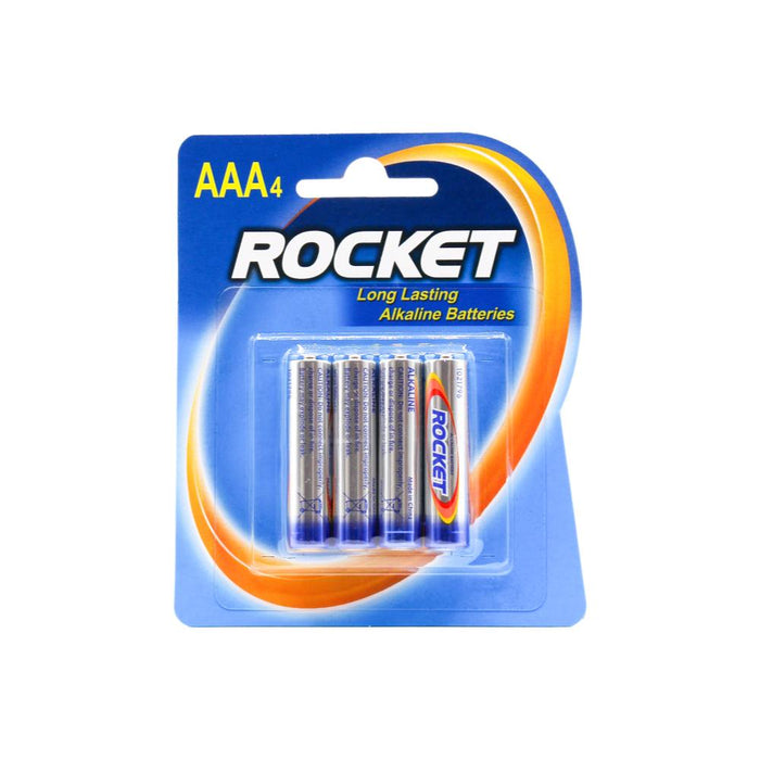 Rocket AAA Batteries 4 PK