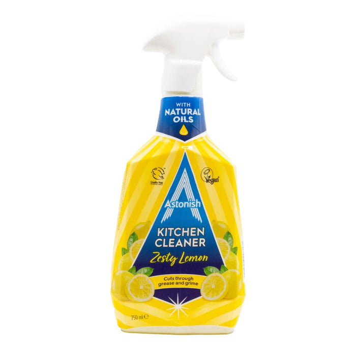 Astonish 750ml Kitchen With Natural Oils Zesty Lemon