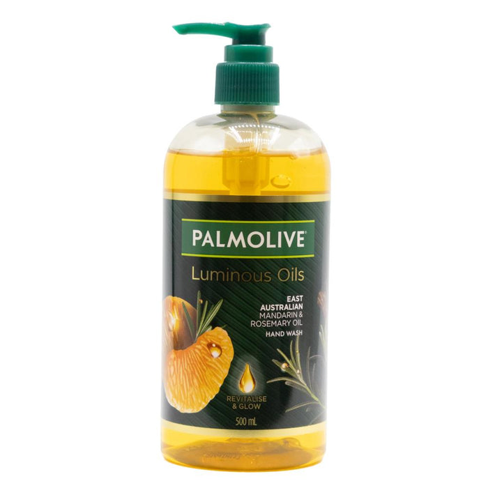 Palmolive 500ml Hand Wash Luminous Oils Revitalise And Glow East Australian Mandarin And Rosemary Oil