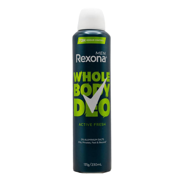 Rexona Men 230ml Deodorant Odour Protection Active Fresh