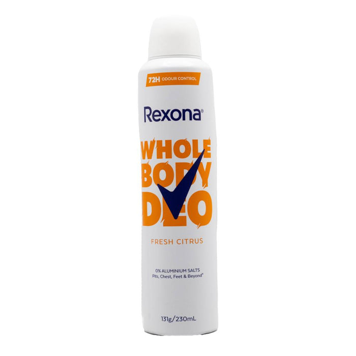 Rexona 230ml Deodorant Odour Protection Fresh Citrus Whole Body