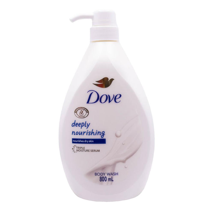Dove 800ml Deeply Nourishing Dry Skin Triple Moisture Serum Body Wash
