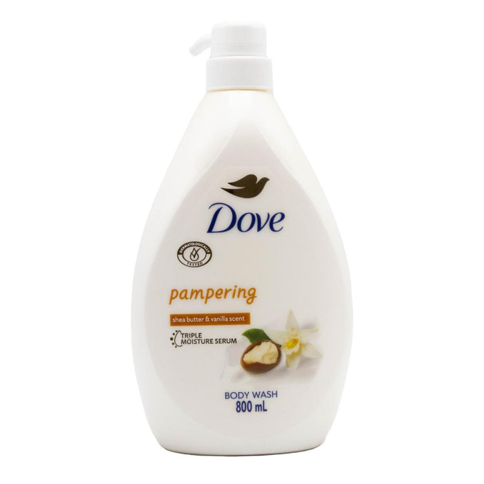 Dove 800ml Body Wash Pampering With Shea Butter And Vanilla Scent