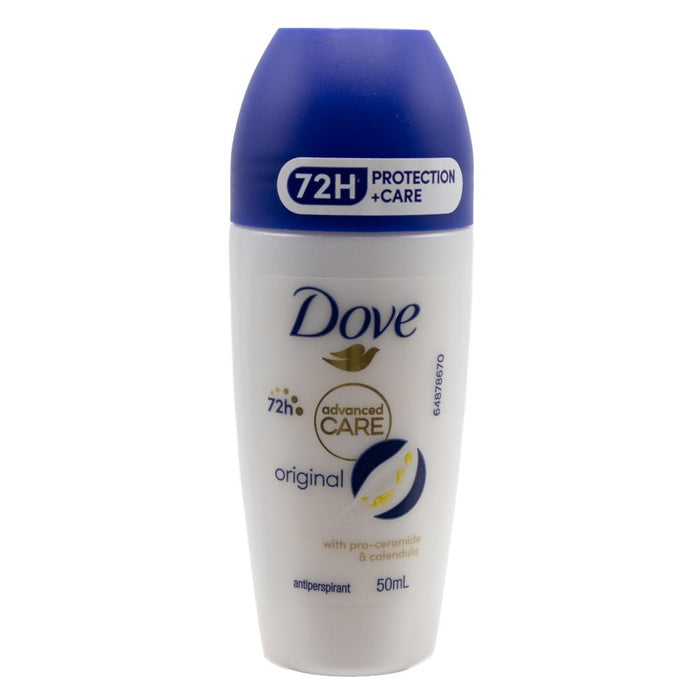Dove 50ml Antiperspirant Roll On Advanced Care 72H Original