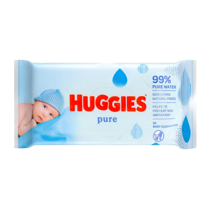 Huggies Baby Wipes Pure 56 Pack