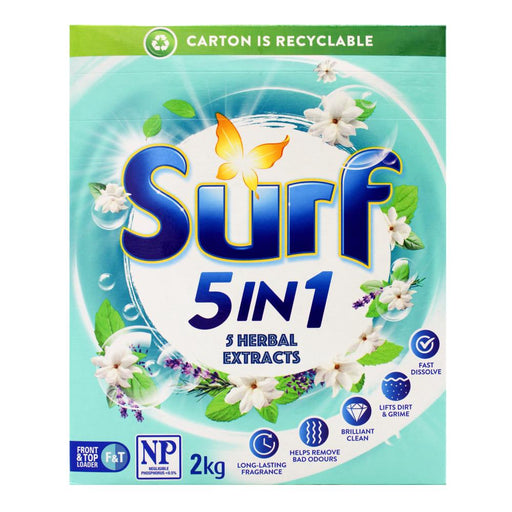 Surf 2kg Washing Laundry Powder - Herbal Extracts 5 in 1