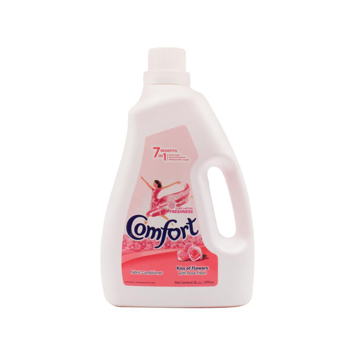 Comfort 2 Litre Fabric Softener -  Kiss Of Flowers Rose Fresh