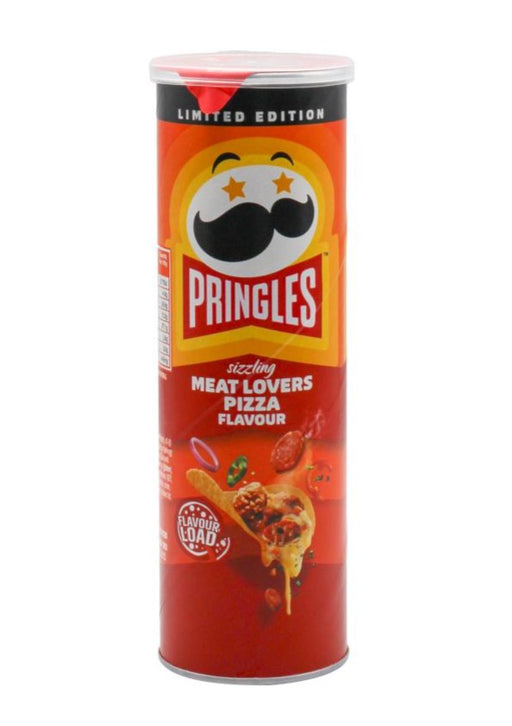 Pringles Sizzling Meat Lovers Pizza Flavour Potato Chips 118g