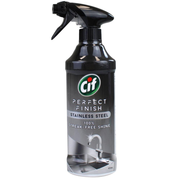 Cif Perfect Finish Stainless Steel 100% Streak Free Shine 435ml