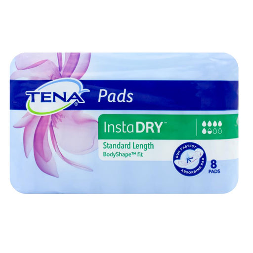 Tena Pads Insta Dry Body shape Fit Pk 8