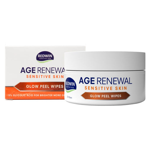 Redwin Pk 25 Glow Peel Wipes Age Renewal Sensitive Skin