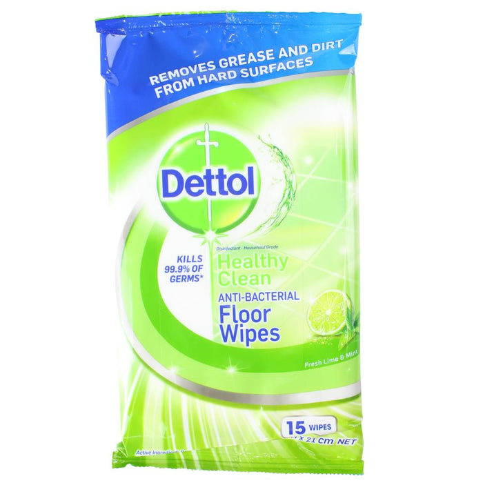 Dettol Antibacterial Floor Wipes - Fresh Lime & Mint