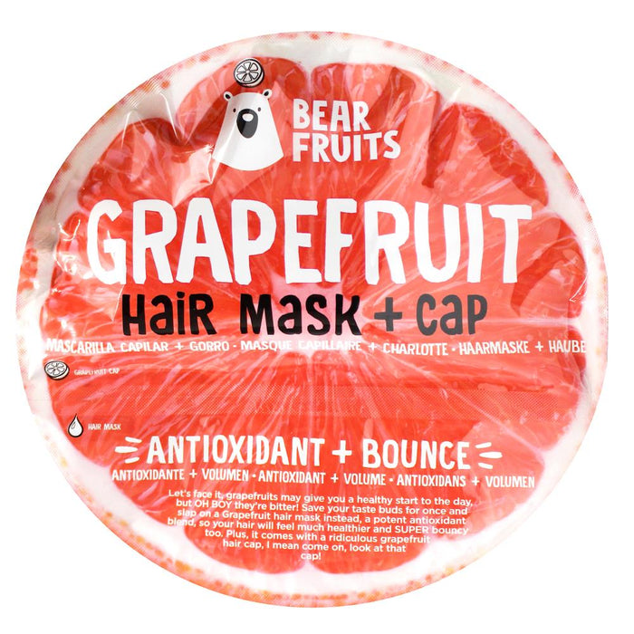Bear Fruits Hair Mask & Cap - Grapefruit