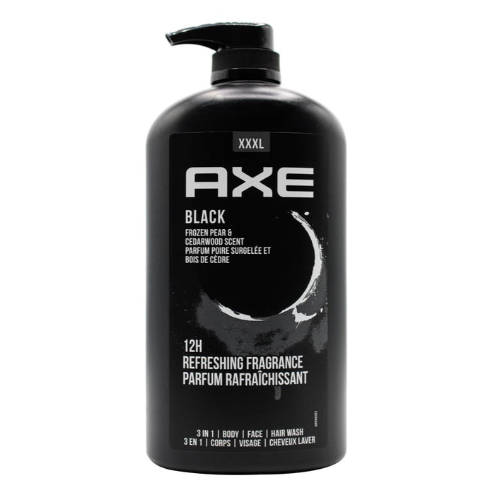 Axe Black 3 in 1 Body Face Hair Wash 1 Litre For Men
