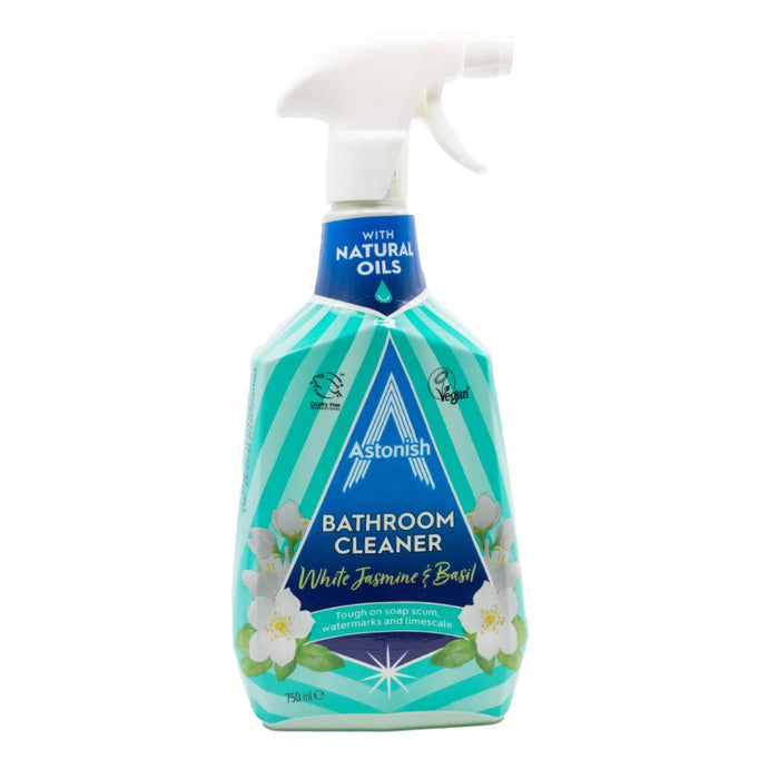 Astonish Bathroom Cleaner With Natural Oils White Jasmine And Basil 750ml