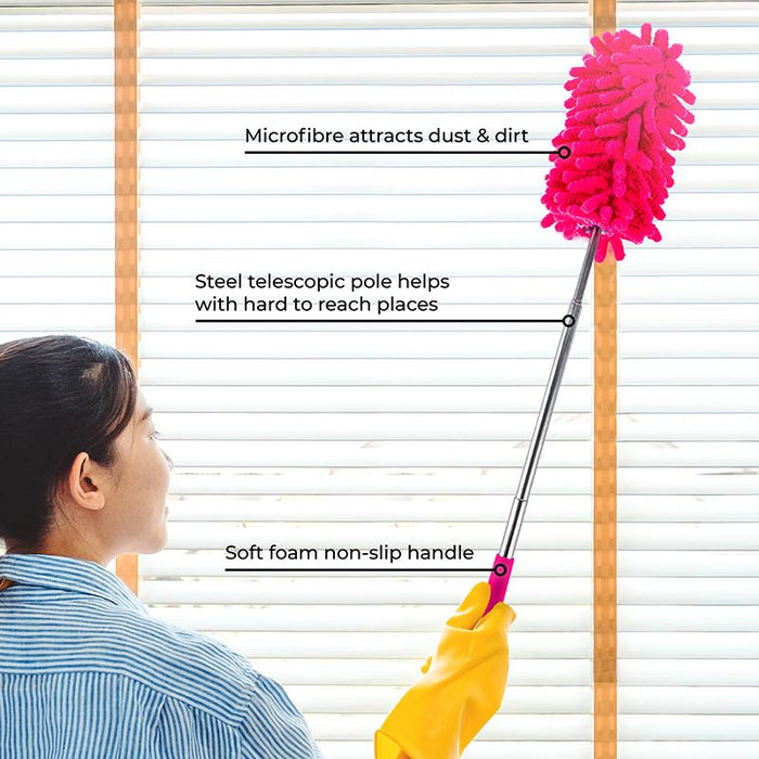 Microfibre Duster With Extendable Handle - Single