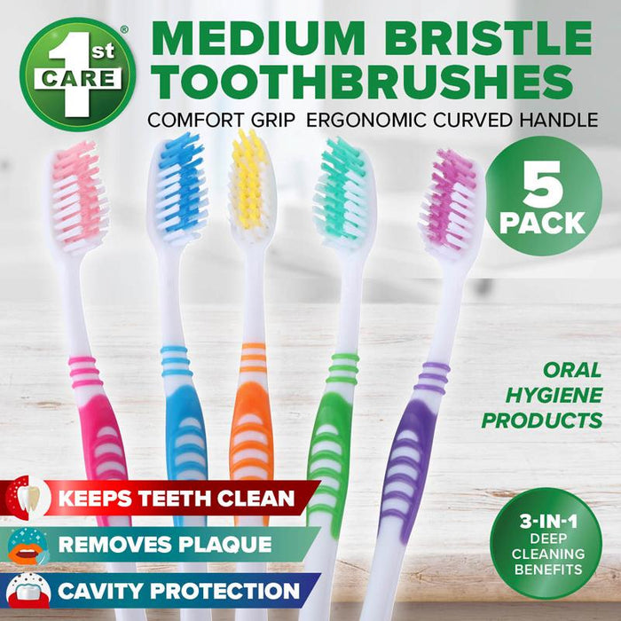 Toothbrush 5 Pack - Medium