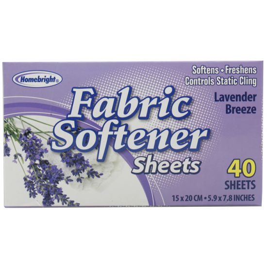 Fabric Softener Dryer Sheets - Lavender Breeze - 40 Sheets