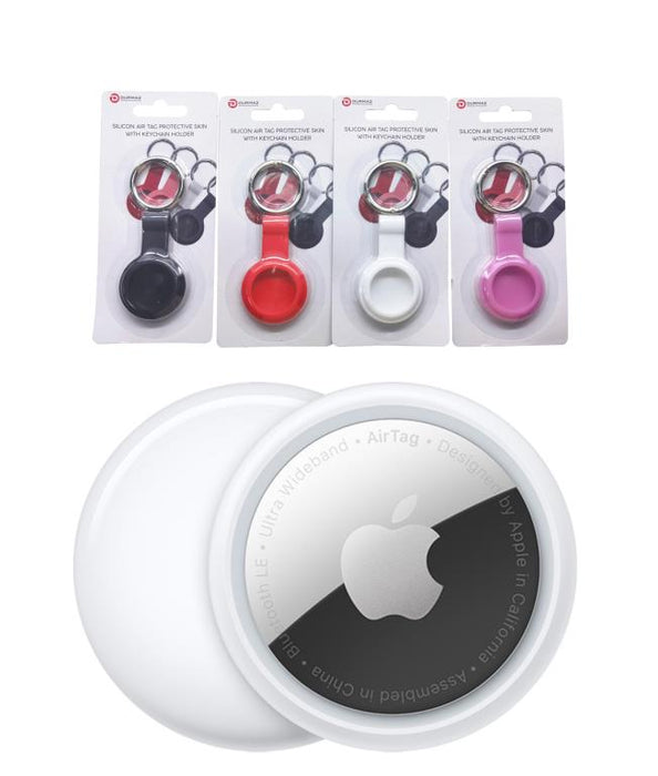 Silicone Air Tag Protective Skin With Key Chain
