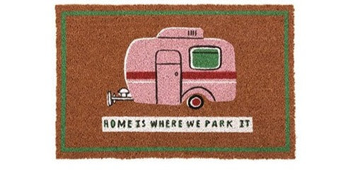 Door Mat Coir Rubber Backed - Home Is Where We Park It