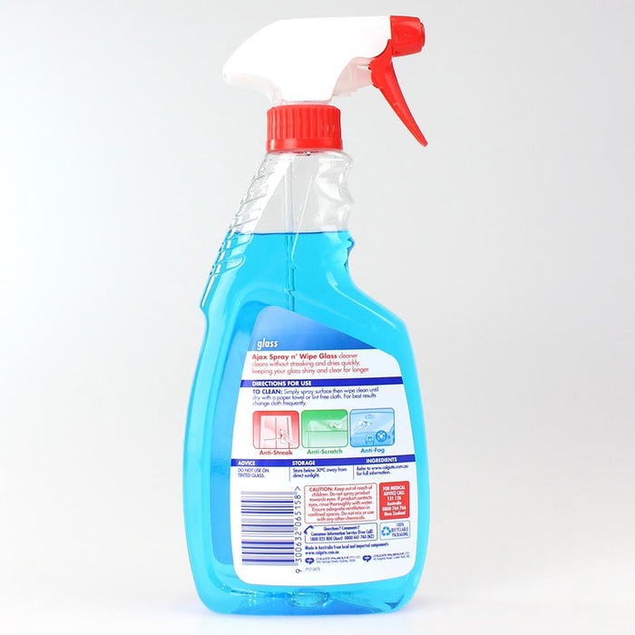 Ajax 500ml Spray N Wipe Glass Cleaner