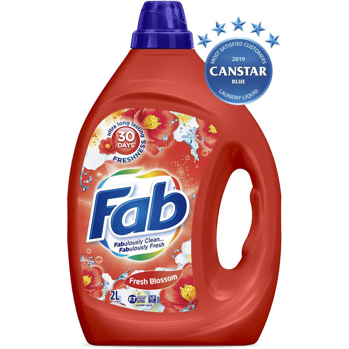 Fab 2 Litre Laundry Liquid - Fresh Blossom