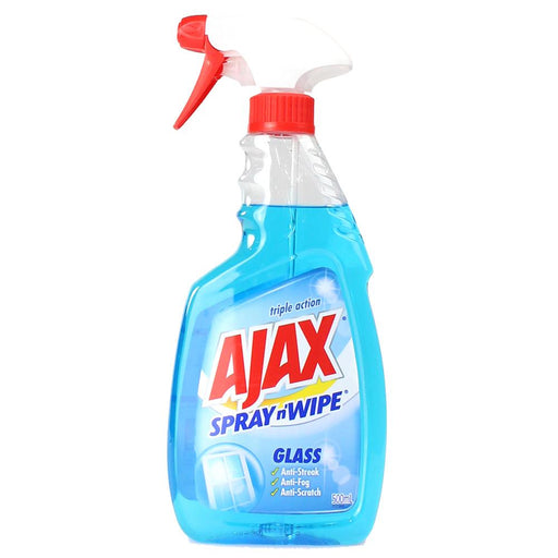 Ajax 500ml Spray N Wipe Glass Cleaner
