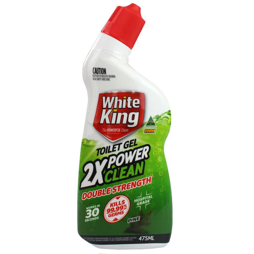 White King Toilet Gel Double Strength - Pine 475ml