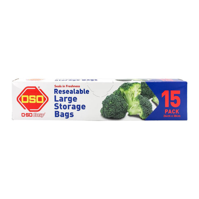 Oso Large Storage Bags Resealable