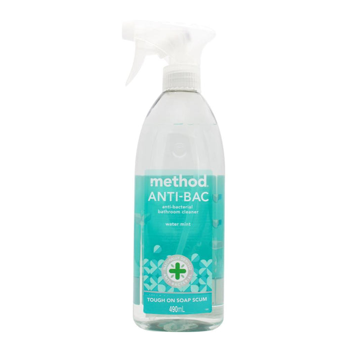 Method All Natural Antibacterial Bathroom Cleaner 490ml Water Mint